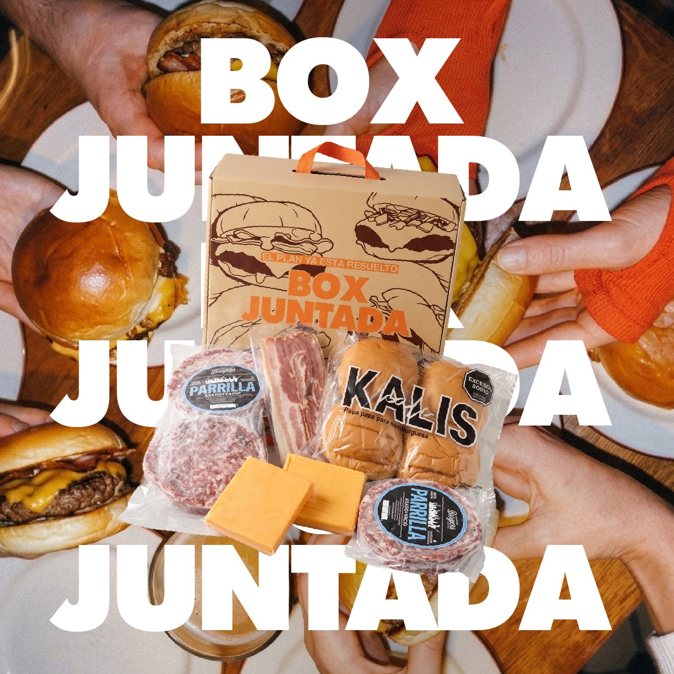 Box Juntada — la juntada con hamburguesas dobles